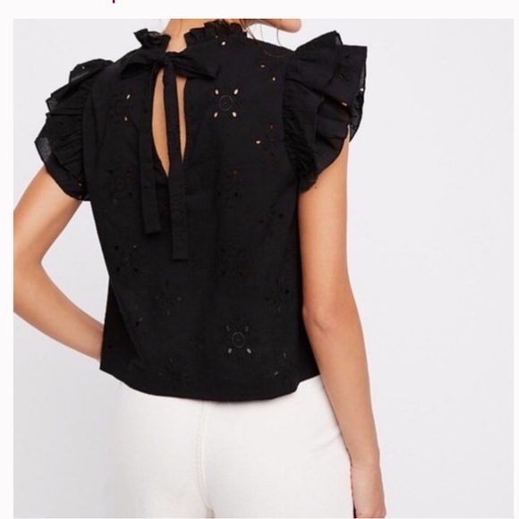Free people floral embroidered top - Picture 3 of 5
